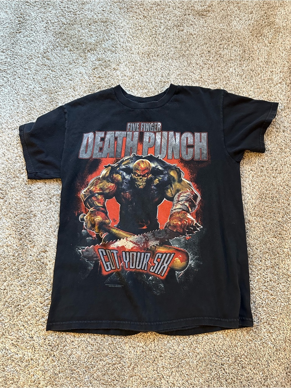 Alstyle Black Five Finger Death Punch 2015 Tour Graphic Tee